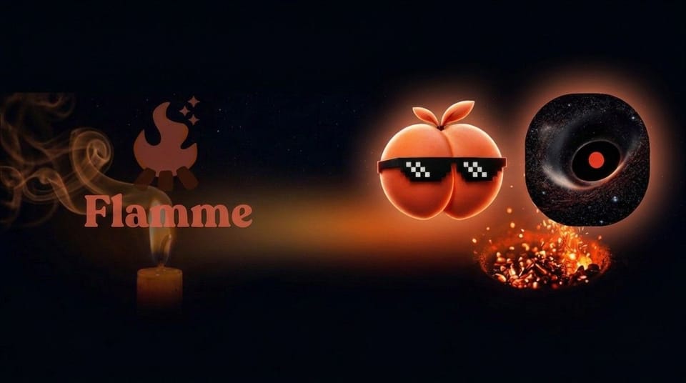 Graphic showing Flamme branding with icons representing Handler and Agniverse Media, illustrating the transfer of knowledge and growth expertise.